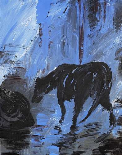 Paul Butler (b.1973) Blue Dog