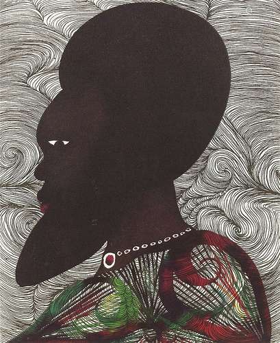 Chris Ofili (b.1968) 'Regal'