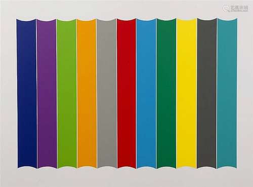 Frank Downton (b.1936) Coloured lines