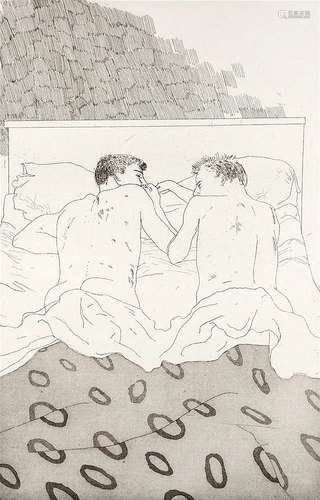 David Hockney (b.1937) 'Two boys aged 23 or 24' from Fourteen Poems by C. P. Cavafy