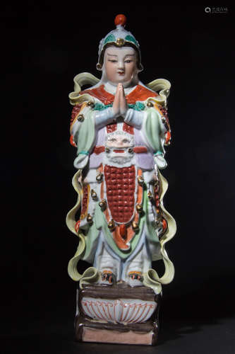 DEHUA KILN MADE PORCELAIN VEDIC FIGURE