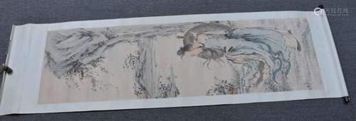 Hanging scroll. China. Ink and colours on paper. 79