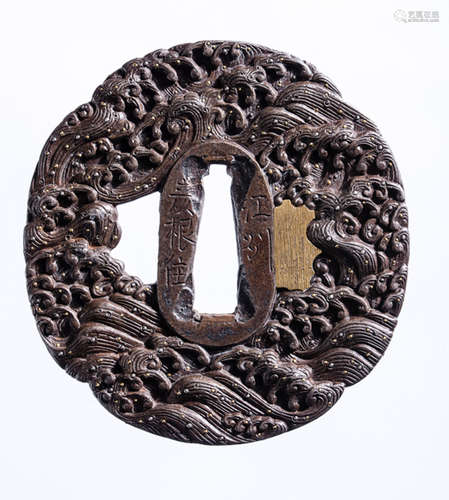 A SOTEN-SCHOOL IRON TSUBA