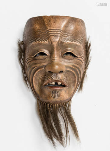 A NOH MASK OF KOJO (OLD MAN)