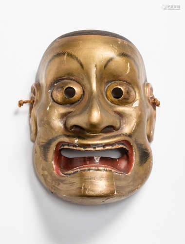 A NOH MASK OF OTOBIDE (HORNLESS DEMON)