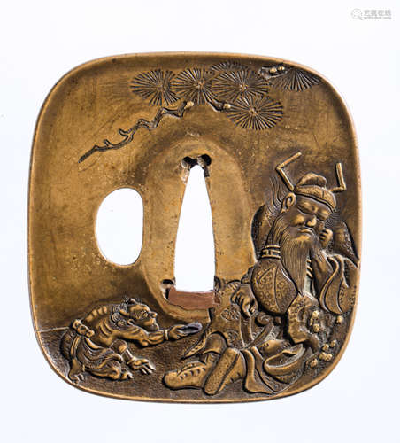 A NARA-SCHOOL SENTOKU TSUBA