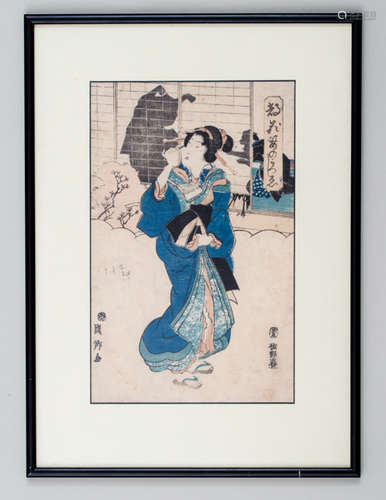 UTAGAWA KUNISATO 歌川国郷 (? - 1858)