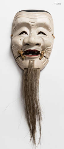 A NOH MASK OF OKINA (HAKUSHIKIJO)