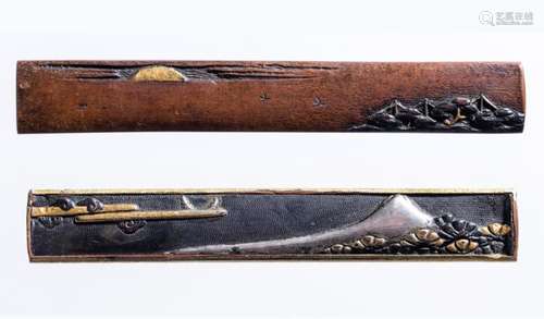 TWO LANDSCAPE KOZUKA