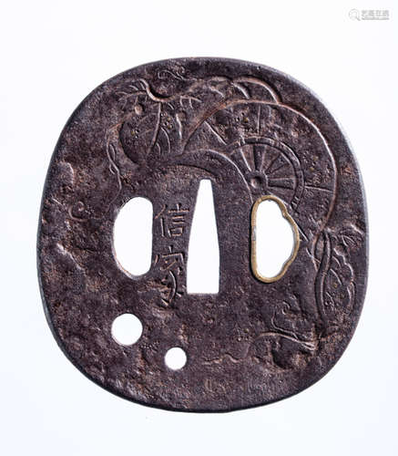 AN IRON TSUBA AFTER NOBUIE