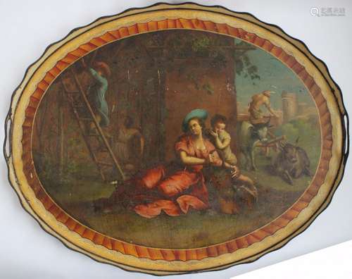 A Painted Russian Tray 