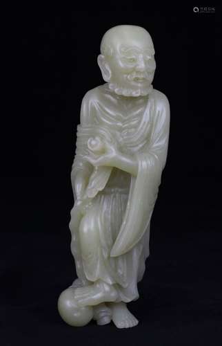 An Archaic Style Jade Figurine, Qing Dynasty.