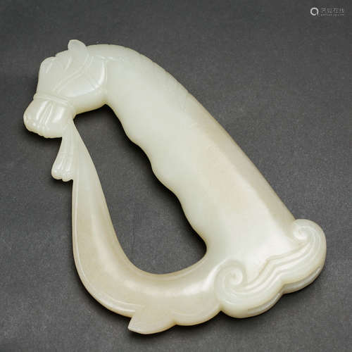 CHINESE WHITE JADE SWORD HANDLE