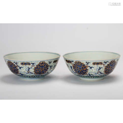 CHINESE BLUE AND WHITE PORCELAIN BOWLS
