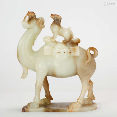 CHINESE ARCHAIC JADE CAMEL