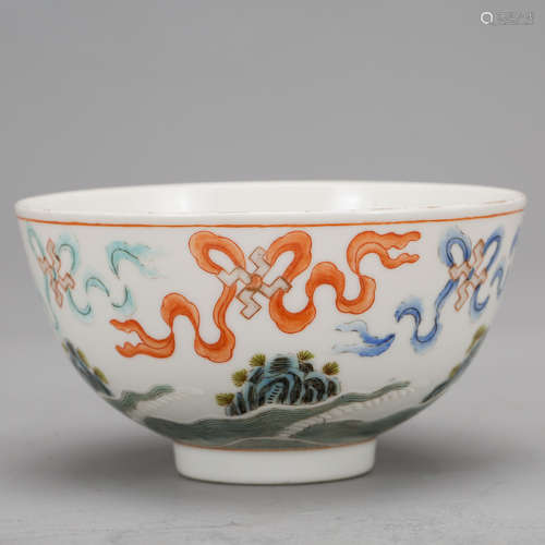 CHINESE FAMILLE ROSE PORCELAIN BOWL