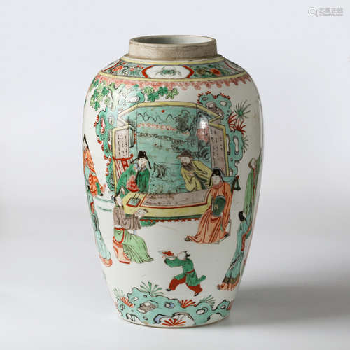 CHINESE WUCAI PORCELAIN JAR