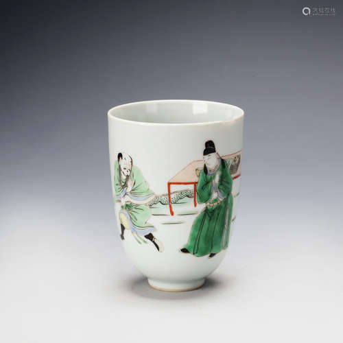 CHINESE FAMILLE ROSE PORCELAIN CUP