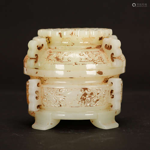 CHINESE ARCHAIC JADE CENSER