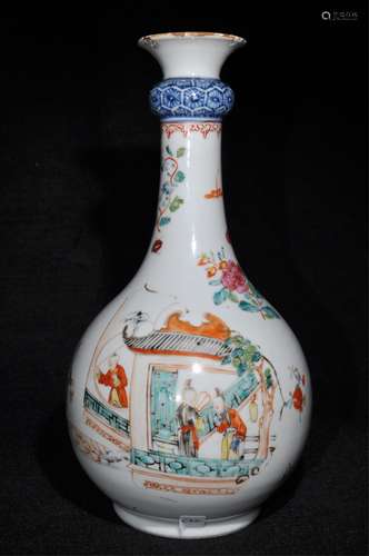 CHINESE FAMILLE ROSE PORCELAIN VASE