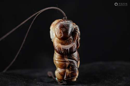 CHINESE JADE BOY PENDANT