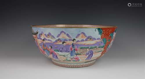 CHINESE FAMILLE ROSE PORCELAIN BOWL