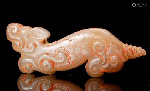 CHINESE ARCHAIC JADE BEAST