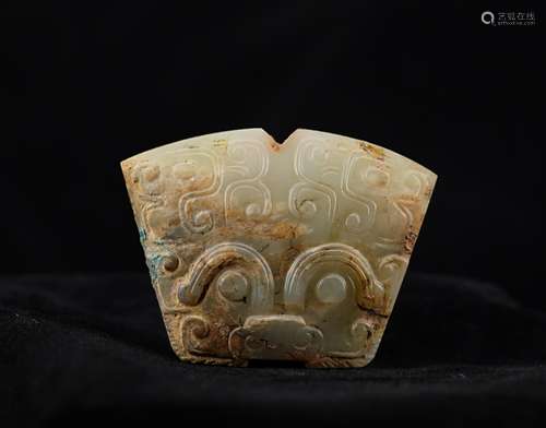 CHINESE JADE BEAST MASK