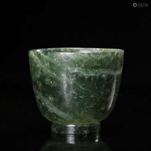 CHINESE SPINACH JADE CUP