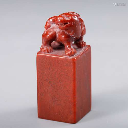 CHINESE SOAPSTONE FOOLION SEAL