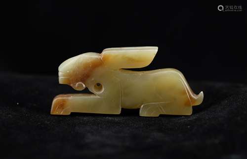 CHINESE ARCHAIC JADE RABBIT