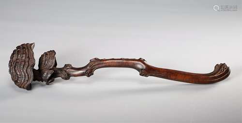 CHINESE HARDWOOD CARVED RUYI