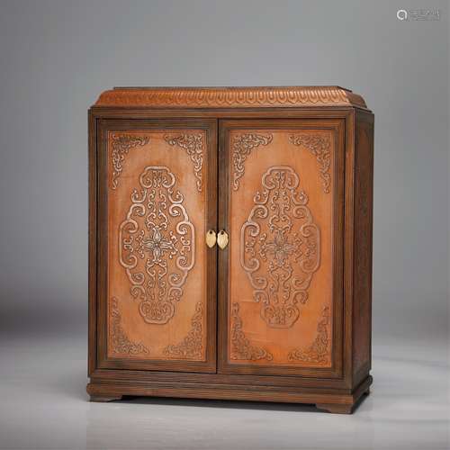 CHINESE HARDWOOD MINIATURE CABINET