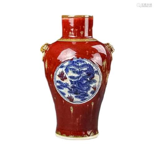 19th Century Chinese Oxblood Glazed Vase