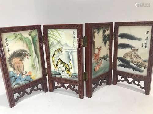 19th Century Chinese Mini Porcelain Panel