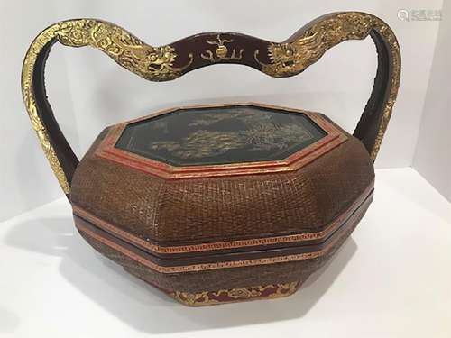 Chinese Signed Food Basket with Presentation Box