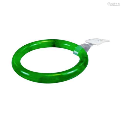 Natural Top Certified Green Jade Bangle Bracelet