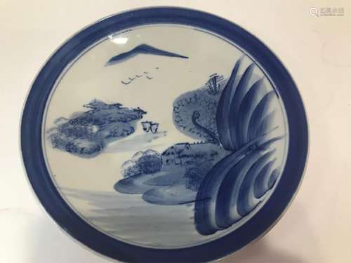 19th Century Chinese Blue and White Porcelain Plate