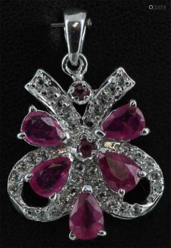 30.5 Ct Ruby Gold Vermeil Pendant