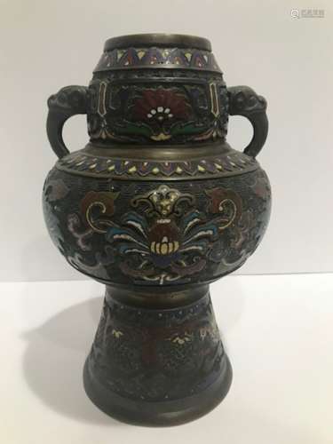 18th Century Asian Cloisonne Vase