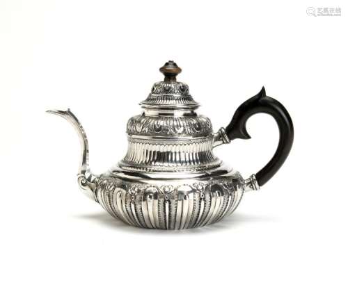 A fine Dutch silver teapot, Haarlem