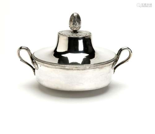 A French silver and gilt tureen