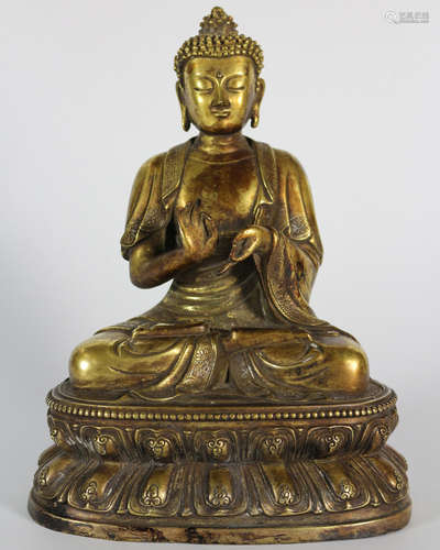 GILT BRONZE BUDDHA