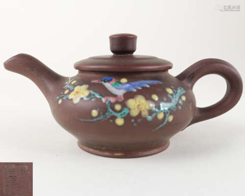 QIANMEIHUA ZHI MARK ZISHA TEAPOT