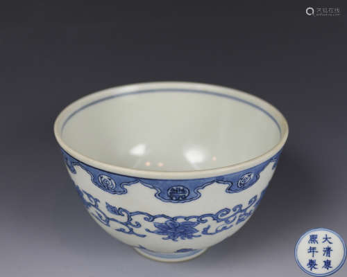 KANGXI MARK BLUE&WHITE BOWL