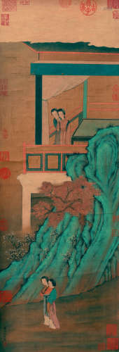 Attributed to Chou Ying (SCROLL PAINTING ON SILK)