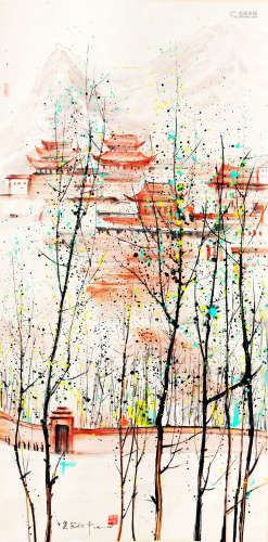 Attributed to Wu Guanzhong (Chinese Scroll Painting)