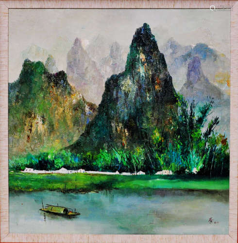 Attributed to Wu Guanzhong (OIL PAINTING)