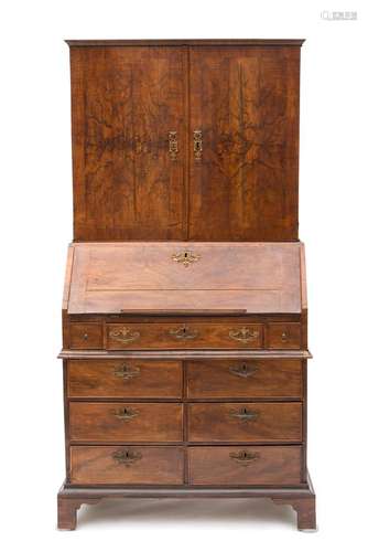 A secretaire or coin collectors cabinet