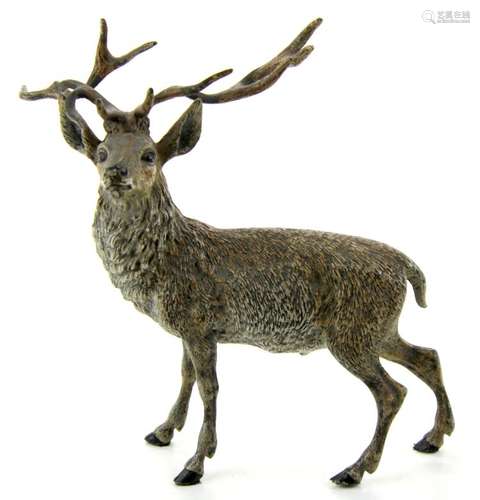 A Vienna bronze of a red deer